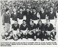 La formazione che ha battuto la Lazio 5-0 (mercoled� 1� novembre e non il 2)